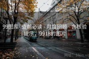 99图库- 查前必读 - 月度回顾 - 含核验提示，9918的图片