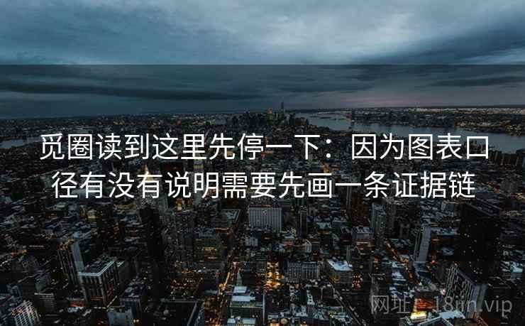 觅圈读到这里先停一下：因为图表口径有没有说明需要先画一条证据链